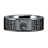 Tungsten Taurus Zodiac Ring (8mm)