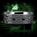 Silver Tungsten Technology Ring