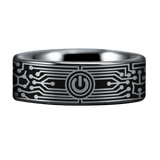 Silver Tungsten Technology Ring
