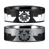 Tungsten US Coast Guard Ring