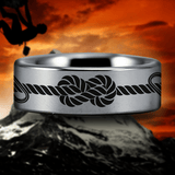 Silver Tungsten Climber's Ring