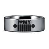 Silver Tungsten Jeepaholic Ring
