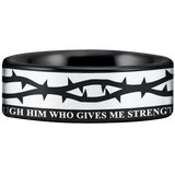 Tungsten Crown of Thorns Ring