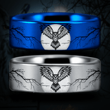 Tungsten Owl Lover's Ring
