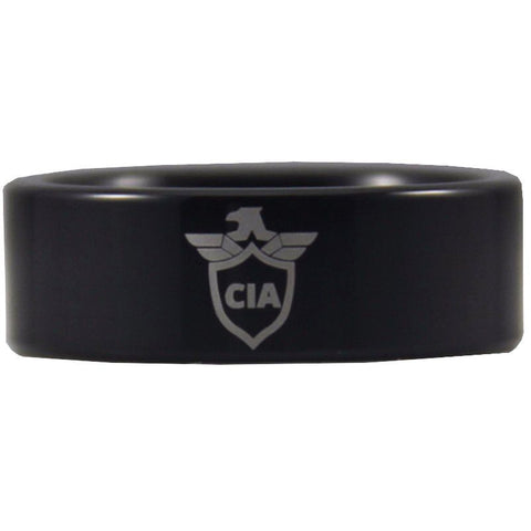 Black Tungsten CIA Ring - Friends of Irony LLC