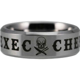 Silver Tungsten Executive Chef Ring