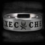 Silver Tungsten Executive Chef Ring