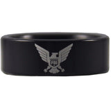Black Tungsten FBI Ring - Friends of Irony LLC