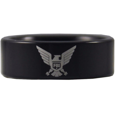 Black Tungsten FBI Ring - Friends of Irony LLC