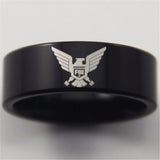 Black Tungsten FBI Ring - Friends of Irony LLC