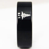 Black Tungsten Licensed Practical Nurse Ring - Friends of Irony LLC
