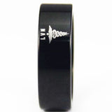 Black Tungsten Licensed Vocational Nurse Ring - Friends of Irony LLC