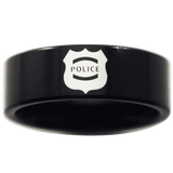 Black Tungsten Police Ring - Friends of Irony LLC