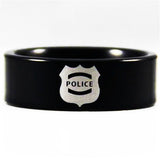 Black Tungsten Police Ring - Friends of Irony LLC