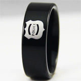 Black Tungsten Police Ring - Friends of Irony LLC