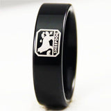 Black Tungsten Sheepdog Ring - Friends of Irony LLC