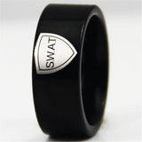 Black Tungsten SWAT Ring - Friends of Irony LLC