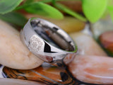 Jewelry - Silver Tungsten Firefighter Medical Ring