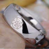 Jewelry - Silver Tungsten Firefighter's Ring