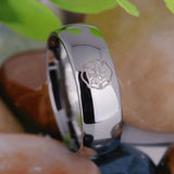 Jewelry - Silver Tungsten Firefighter's Ring