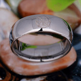 Jewelry - Silver Tungsten Firefighter's Ring