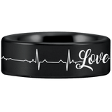 Tungsten Love Ring