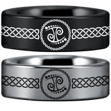 Tungsten Gemini Ring