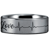 Tungsten Love Ring