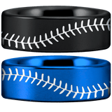 Tungsten Baseball Stitch Ring