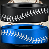 Tungsten Baseball Stitch Ring