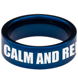 Tungsten Keep Calm and Reload Ring