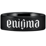 Tungsten Enigma Ring