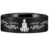 Tungsten Buddhism Ring