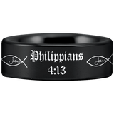Tungsten Philippians 4:13 Ring