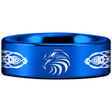 Tungsten Celtic Eagle Ring