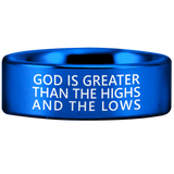 Tungsten Romans 8:39 Ring