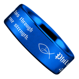 Tungsten Philippians 4:13 Ring