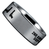 Tungsten 2nd Amendment Supporter Ring