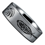 Tungsten Celtic Eagle Ring