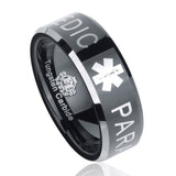 Black Tungsten Paramedic Ring - Friends of Irony LLC
