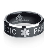 Black Tungsten Paramedic Ring - Friends of Irony LLC