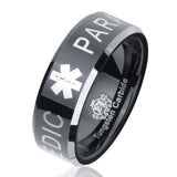 Black Tungsten Paramedic Ring - Friends of Irony LLC