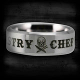 Silver Tungsten Pastry Chef Ring
