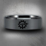 Silver Tungsten Plumber Ring