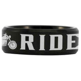 Live to Ride Tungsten Carbide Ring