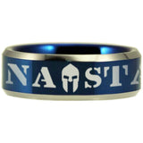 Una Stamus Police Tungsten Carbide Ring (Blue)