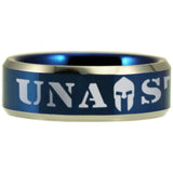 Una Stamus Police Tungsten Carbide Ring (Blue)