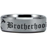 Silver Tungsten Firefighter Brotherhood Ring