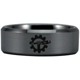 Silver Tungsten Plumber Ring