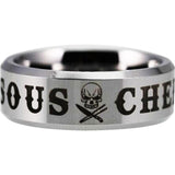 Silver Tungsten Sous Chef Ring